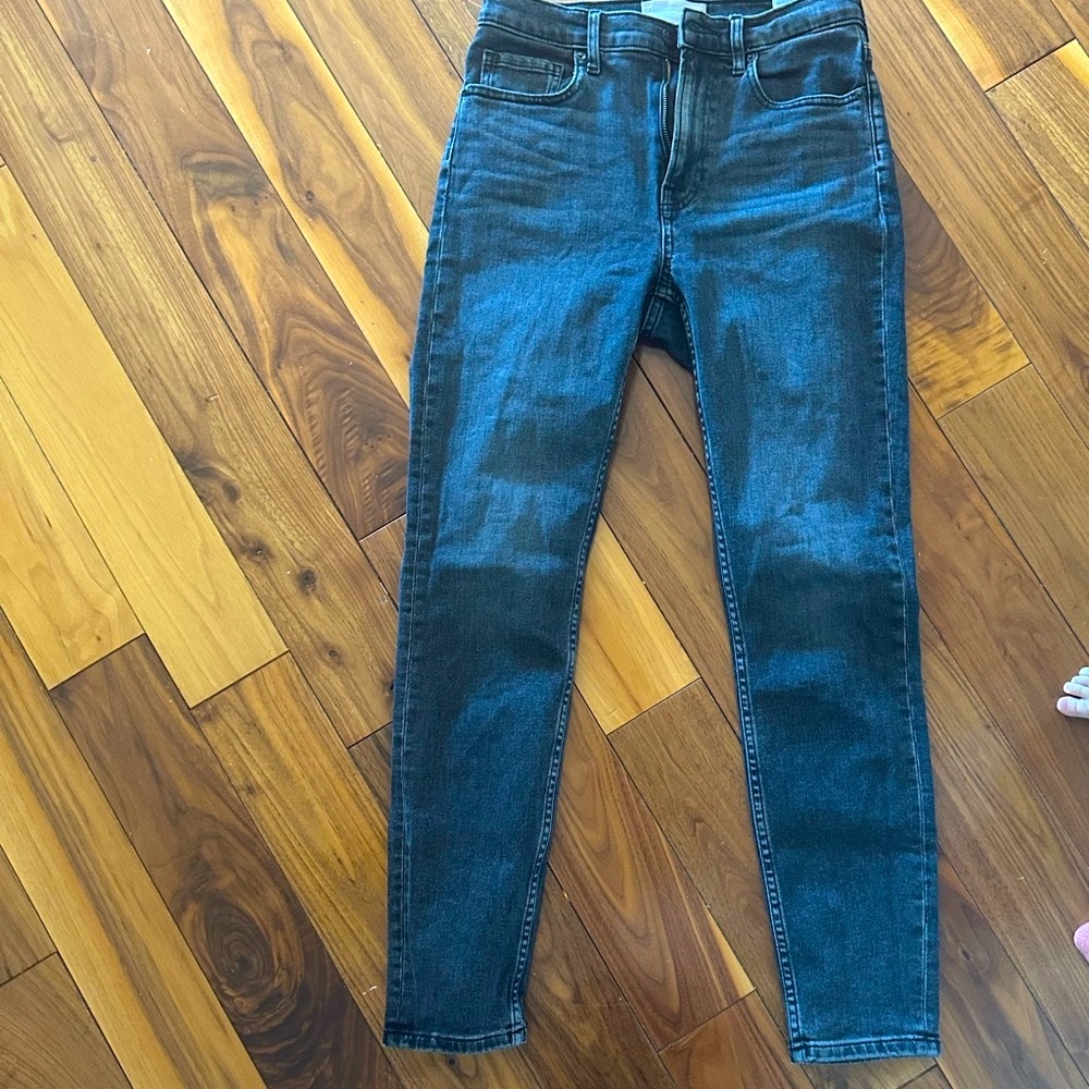 Everlane high rise black jeans NWOT